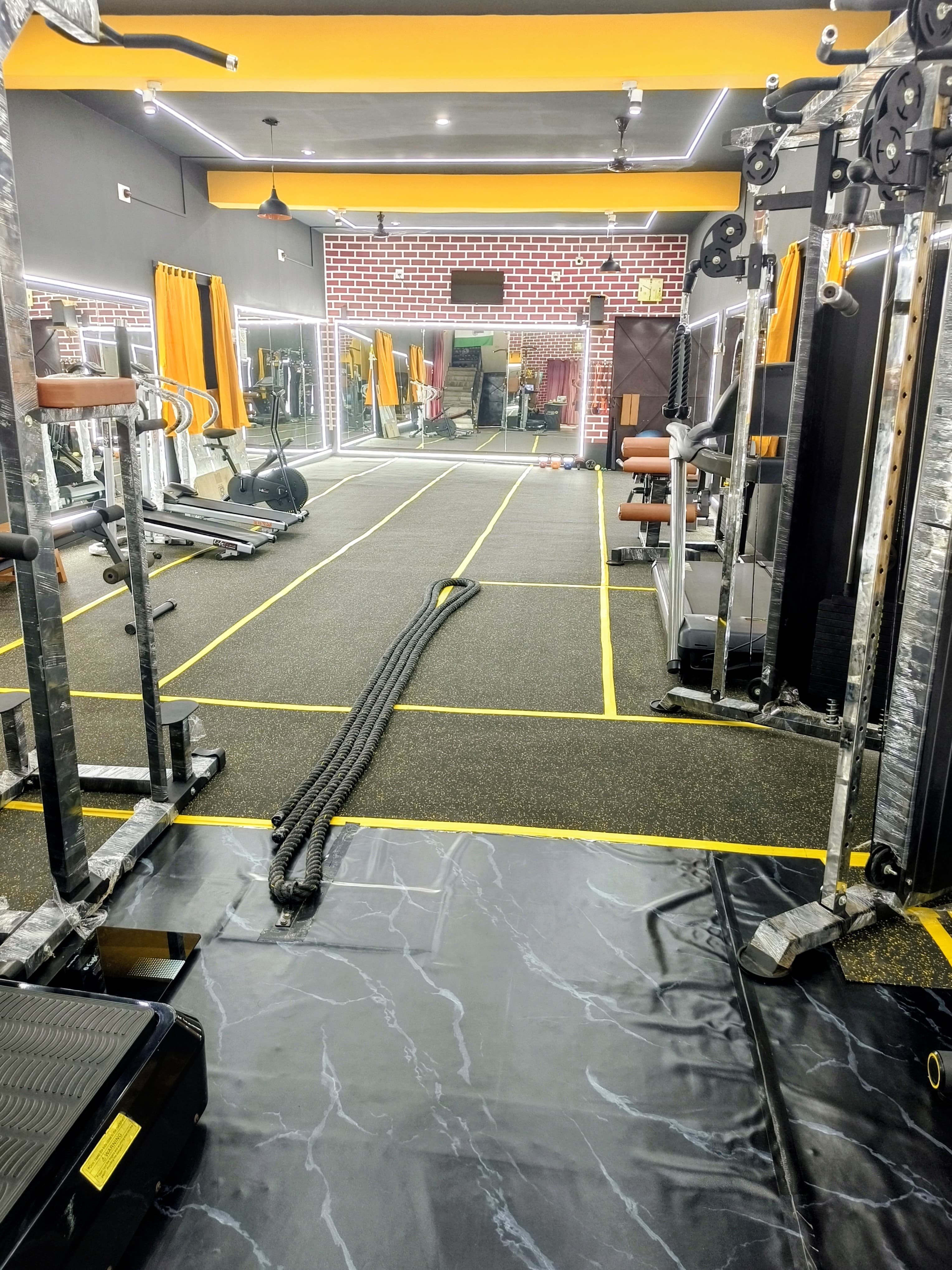 Free weight section